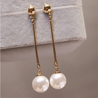 2021 New Korean Style Contracted Heart Pearl Earrings For Women Sweet Flower Zircon Geometric Stud Earring Girl Party Jewelry