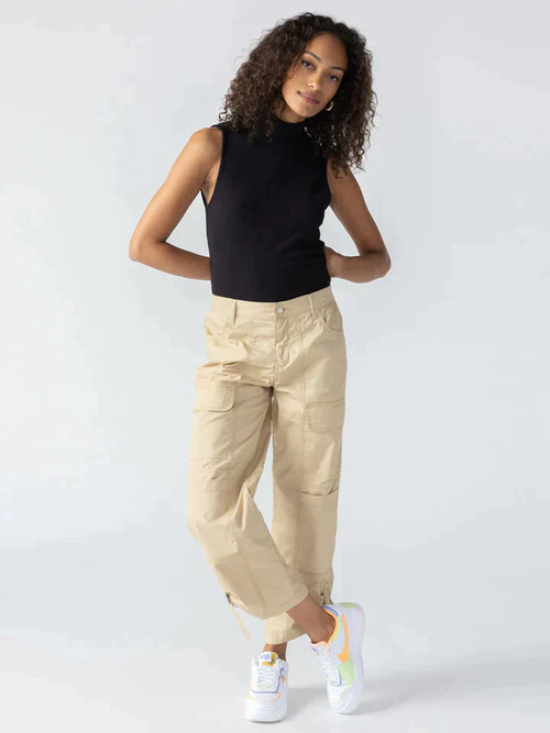 Cali Cargohose in wahrer Khaki-Farbe